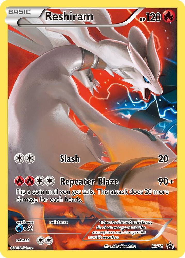 Reshiram (Full Art Promo) XY74 card from XY Promos
