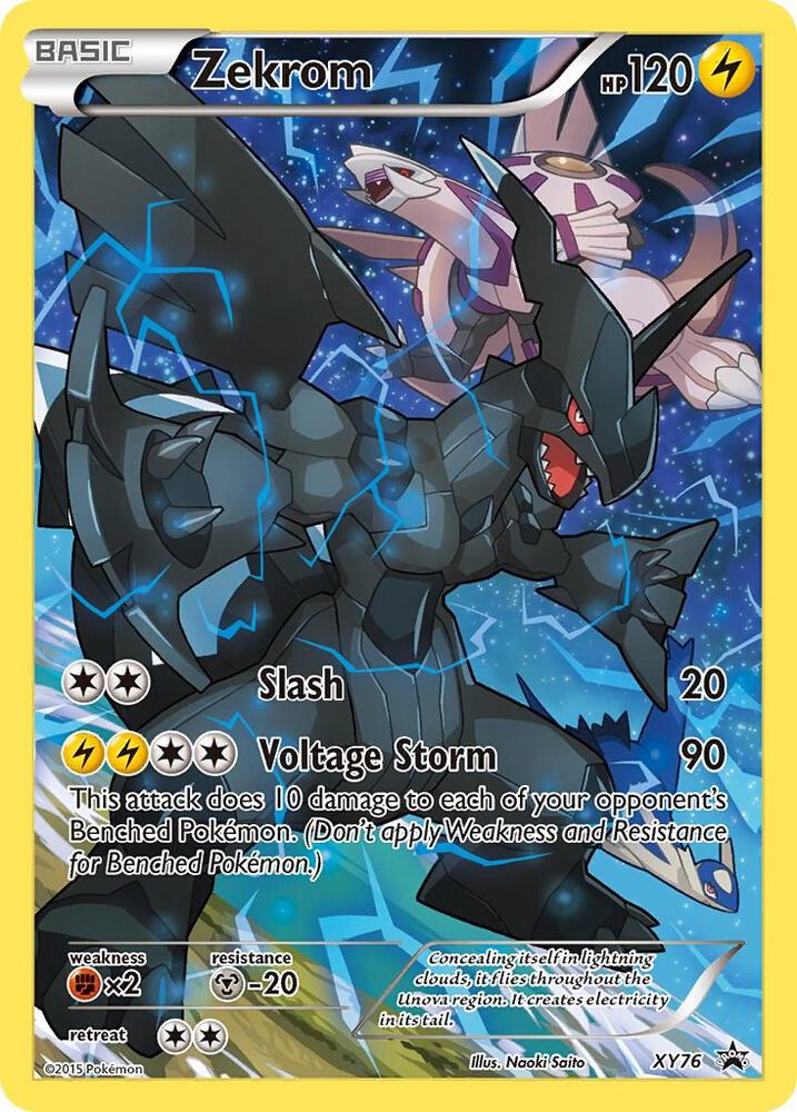 Zekrom (Full Art Promo) XY76 card from XY Promos
