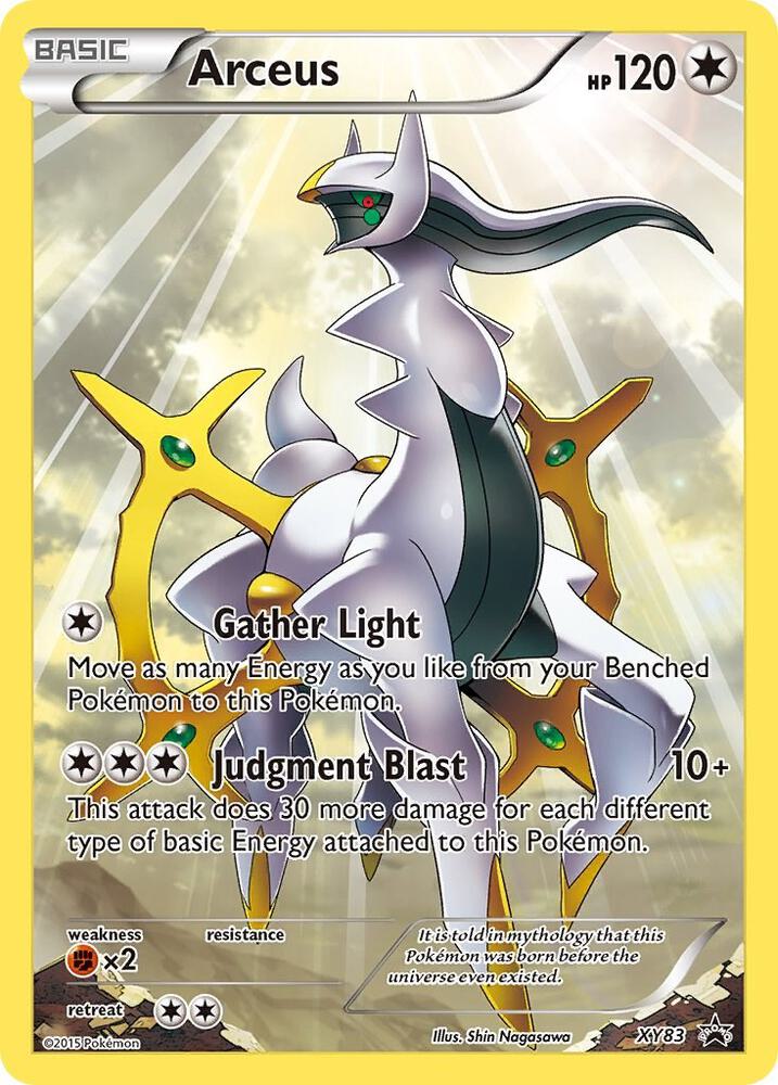 Arceus XY83 card from XY Promos