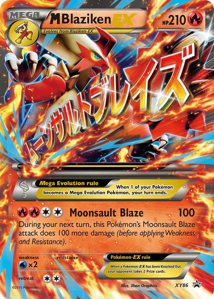 M Blaziken EX XY86 card from XY Promos