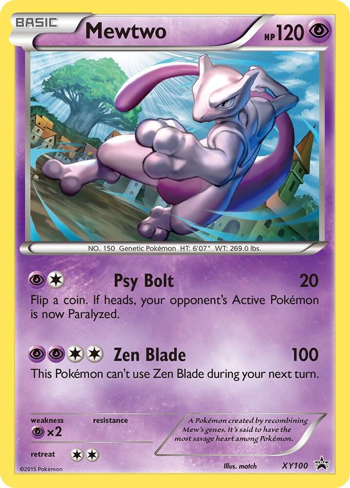 Mewtwo XY100 card from XY Promos