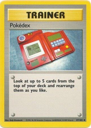 Pokedex 087/102 card from Base Set