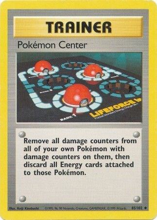 Pokemon Center 085/102 card from Base Set