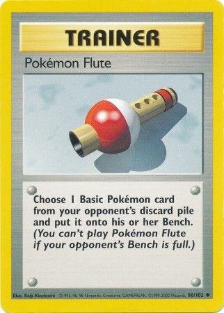 Pokemon Flute 086/102 card from Base Set