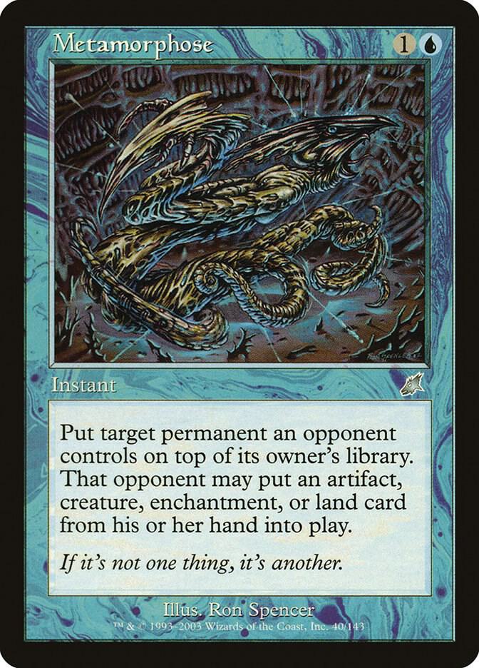 Metamorphose 40 card from Scourge