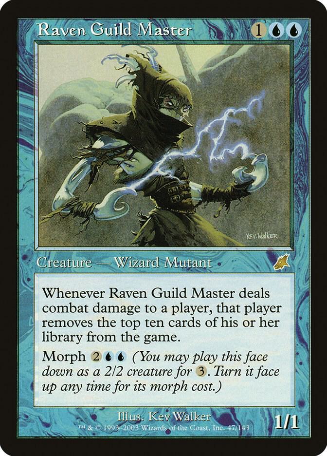 Raven Guild Master 47 card from Scourge