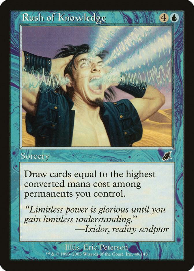 Rush of Knowledge 49 card from Scourge