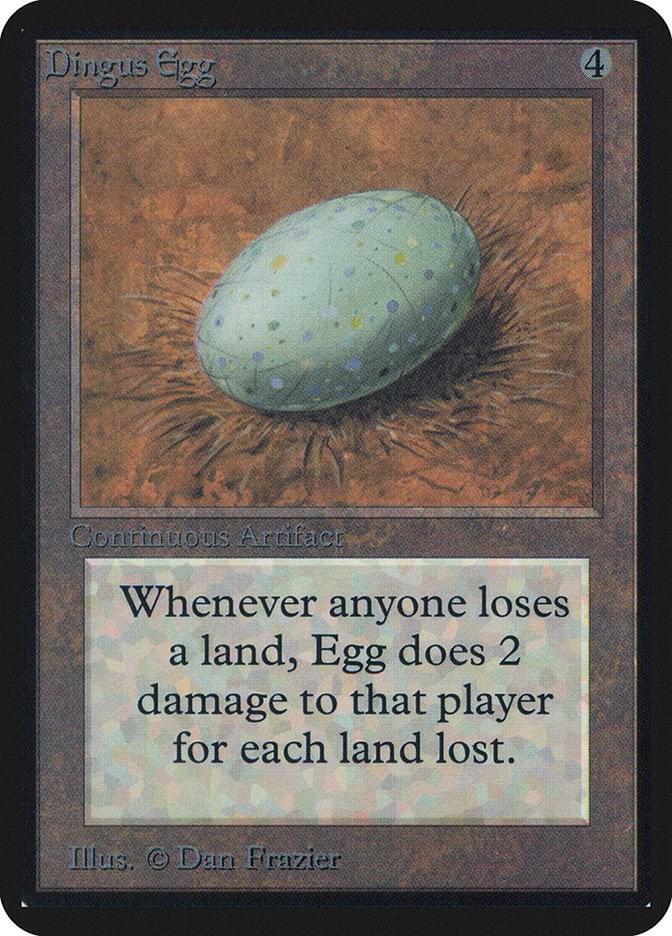 Dingus Egg card from Alpha Edition
