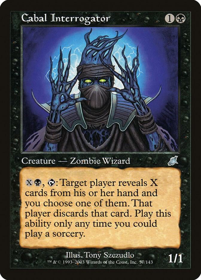 Cabal Interrogator 57 card from Scourge
