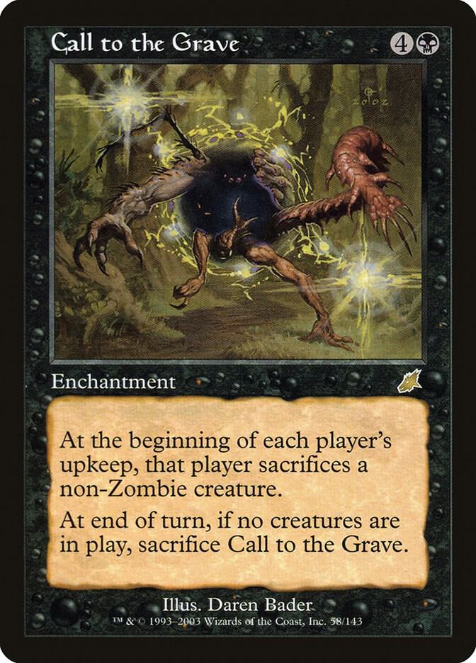 Call to the Grave 58 card from Scourge