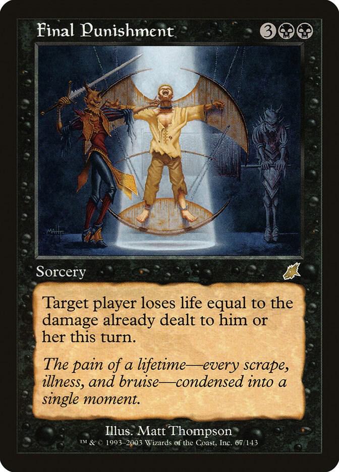 Final Punishment 67 card from Scourge