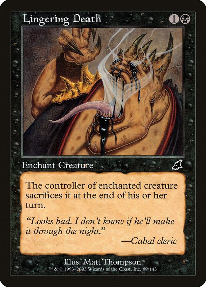 Lingering Death 69 card from Scourge