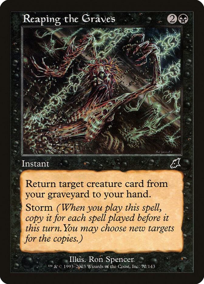 Reaping the Graves 72 card from Scourge
