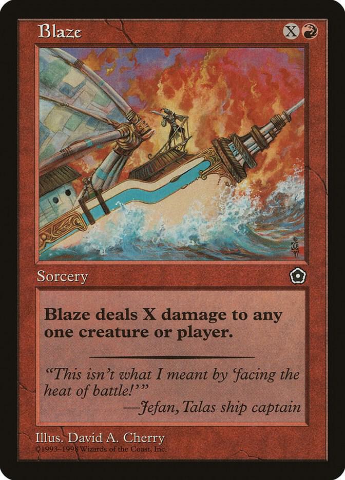 Blaze card from Portal Second Age