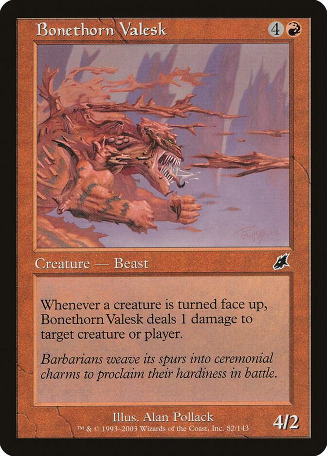 Bonethorn Valesk 82 card from Scourge