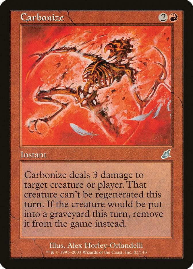Carbonize 83 card from Scourge