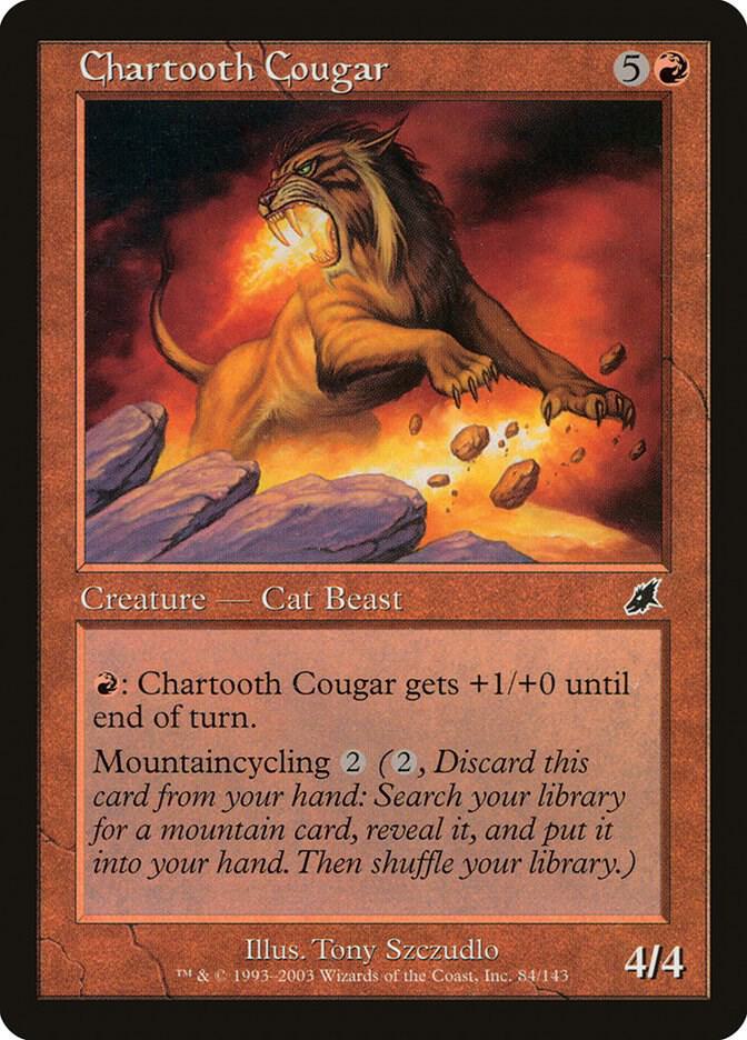 Chartooth Cougar 84 card from Scourge
