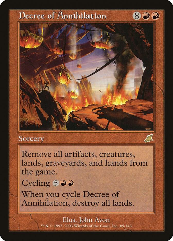 Decree of Annihilation 85 card from Scourge