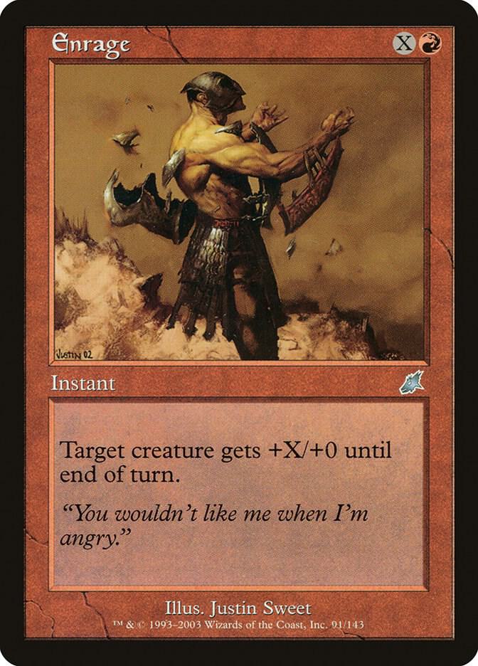 Enrage 91 card from Scourge