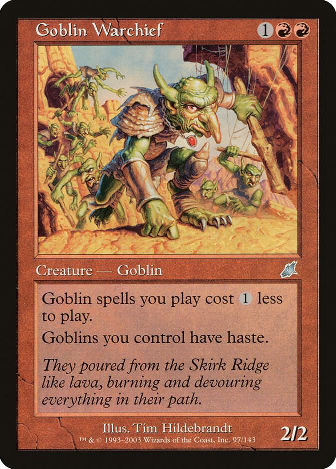 Goblin Warchief 97 card from Scourge