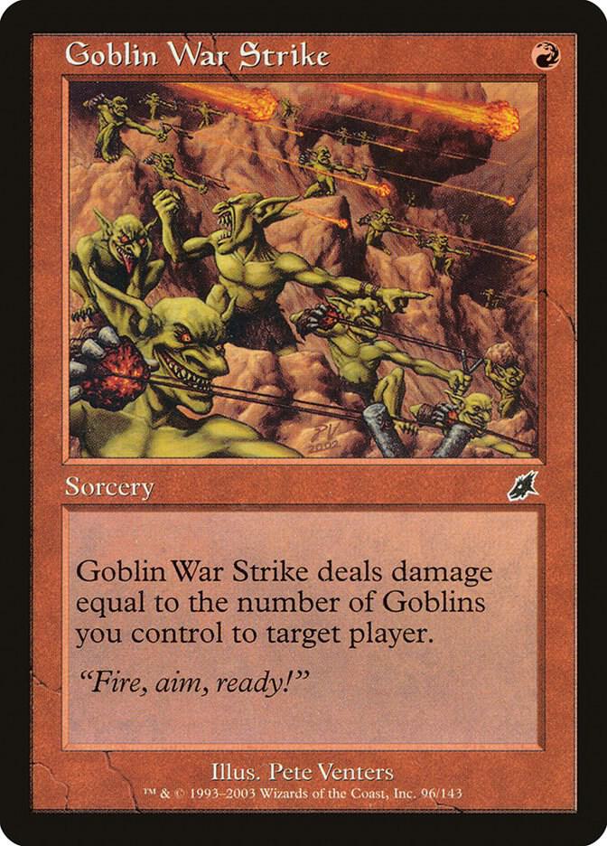 Goblin War Strike 96 card from Scourge