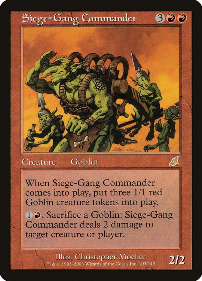 Siege-Gang Commander 103 card from Scourge
