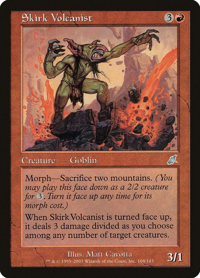 Skirk Volcanist 104 card from Scourge