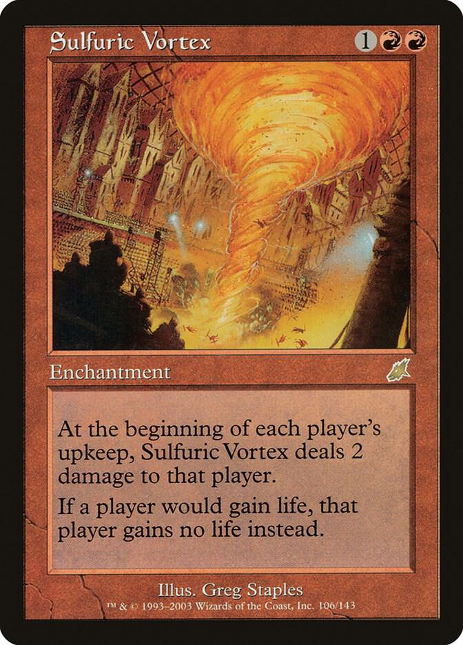Sulfuric Vortex 106 card from Scourge