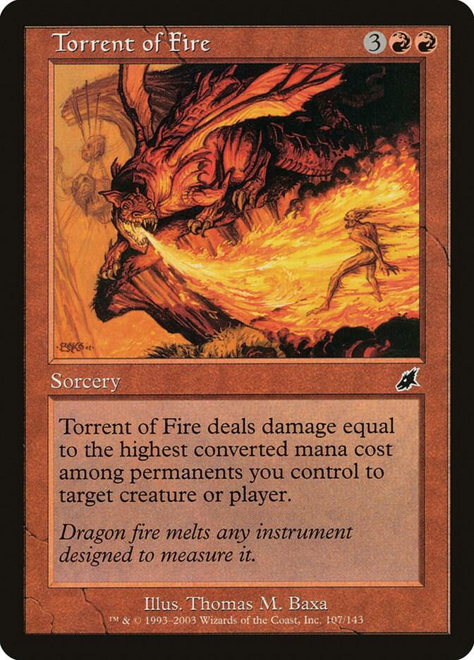 Torrent of Fire 107 card from Scourge