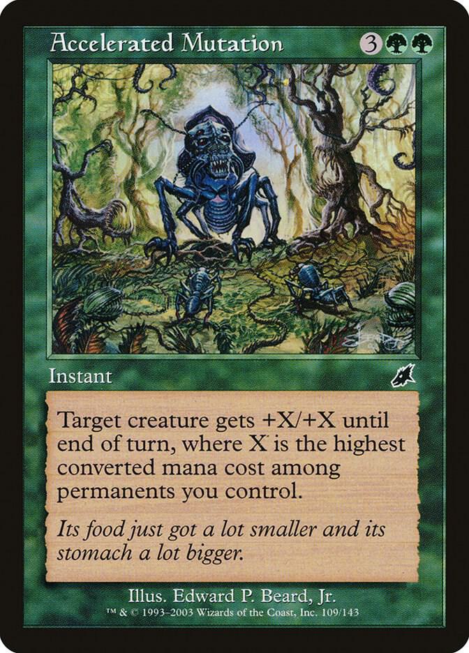 Accelerated Mutation 109 card from Scourge