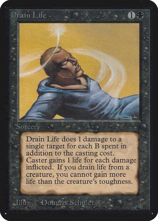 Drain Life card from Alpha Edition