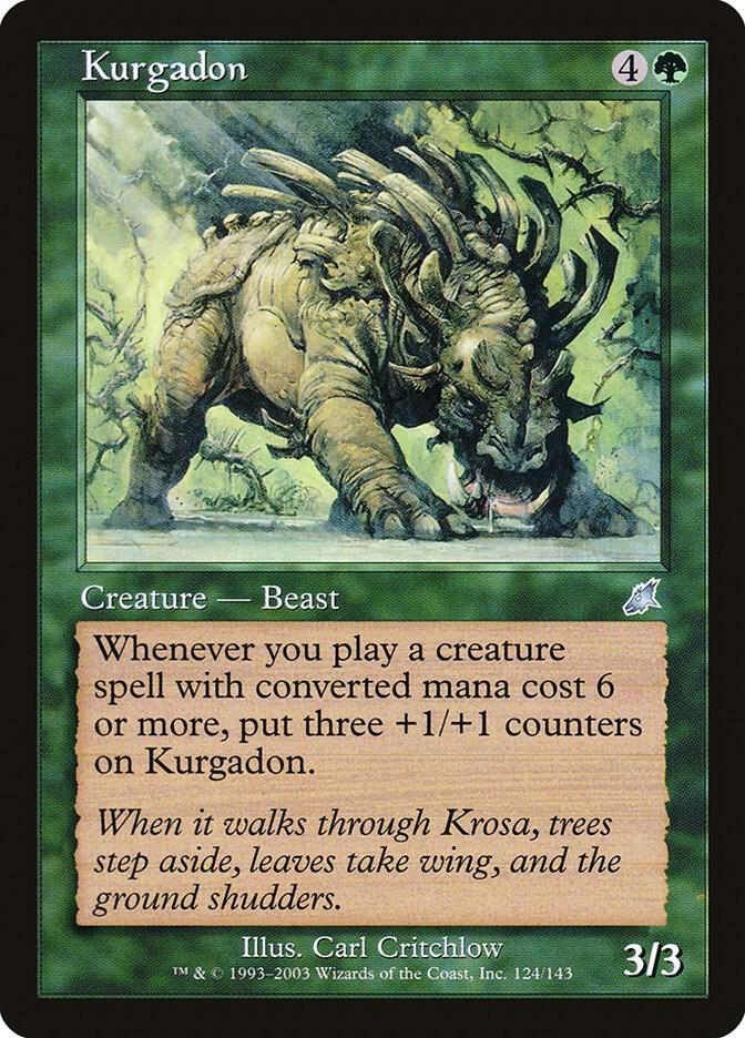 Kurgadon 124 card from Scourge