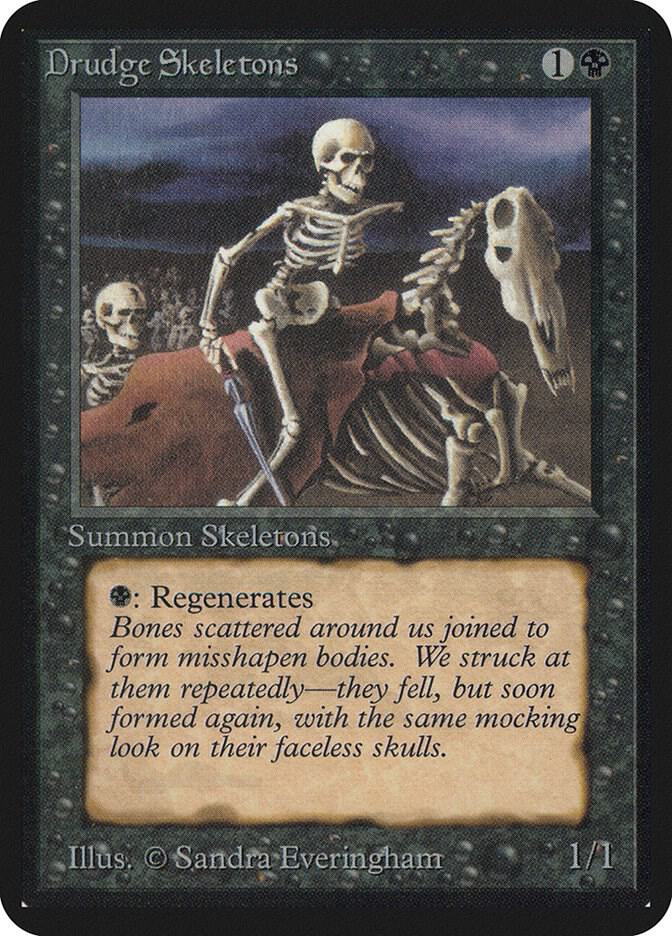 Drudge Skeletons card from Alpha Edition