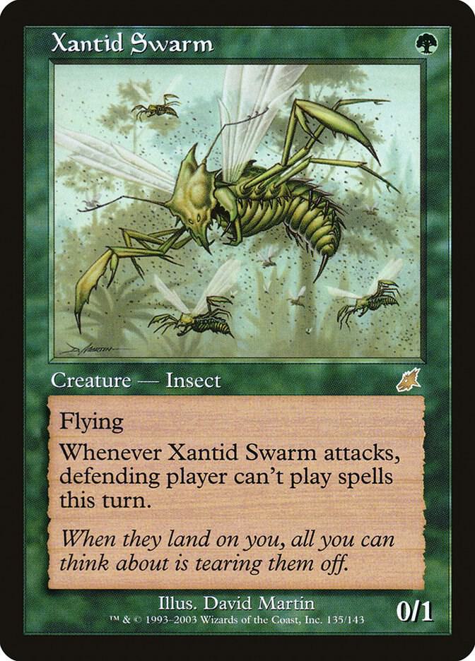 Xantid Swarm 135 card from Scourge