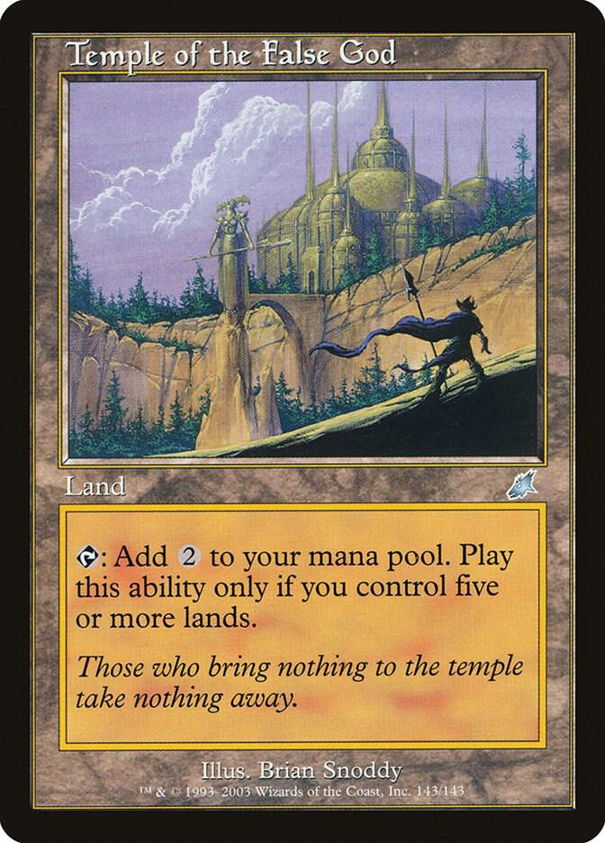 Temple of the False God 143 card from Scourge