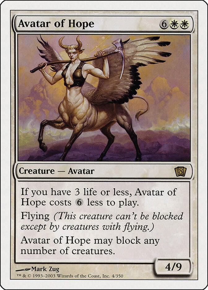 Avatar of Hope 4 card from 8th Edition