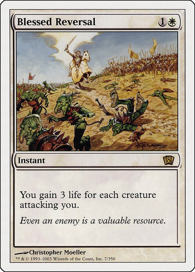Blessed Reversal 7 card from 8th Edition