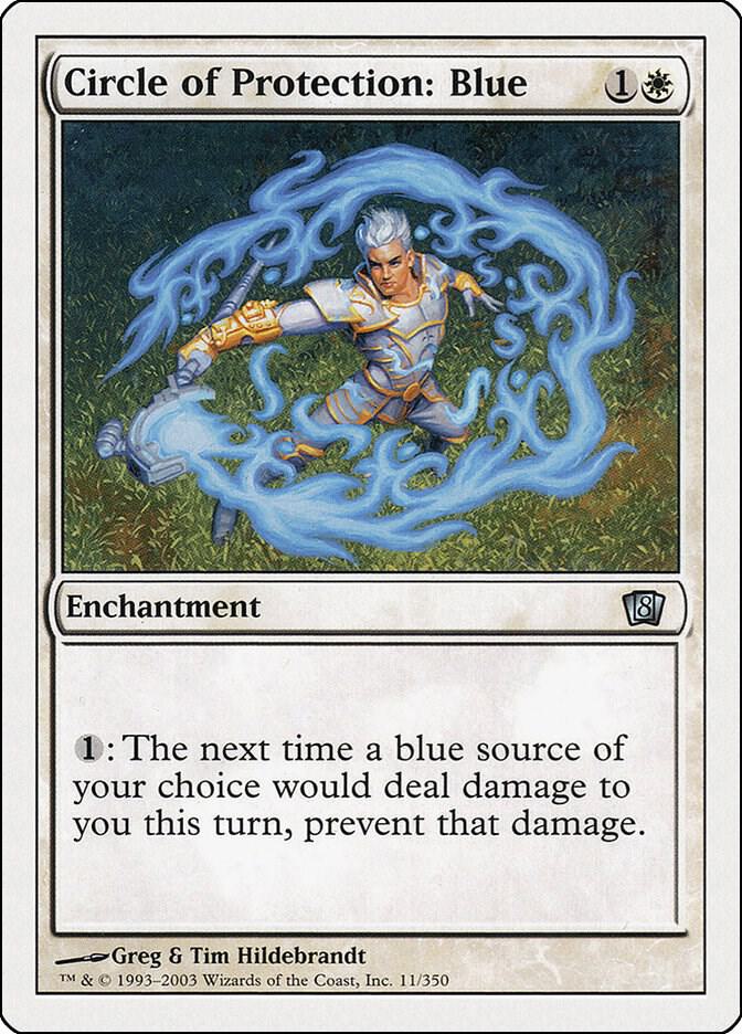 Circle of Protection: Blue 11 card from 8th Edition