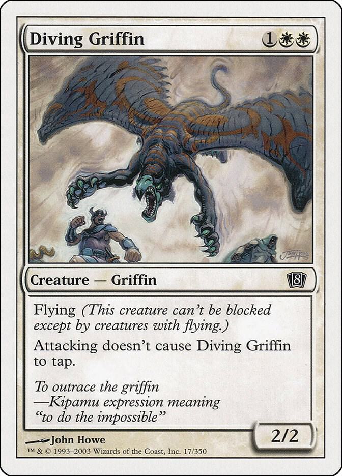 Diving Griffin 17 card from 8th Edition