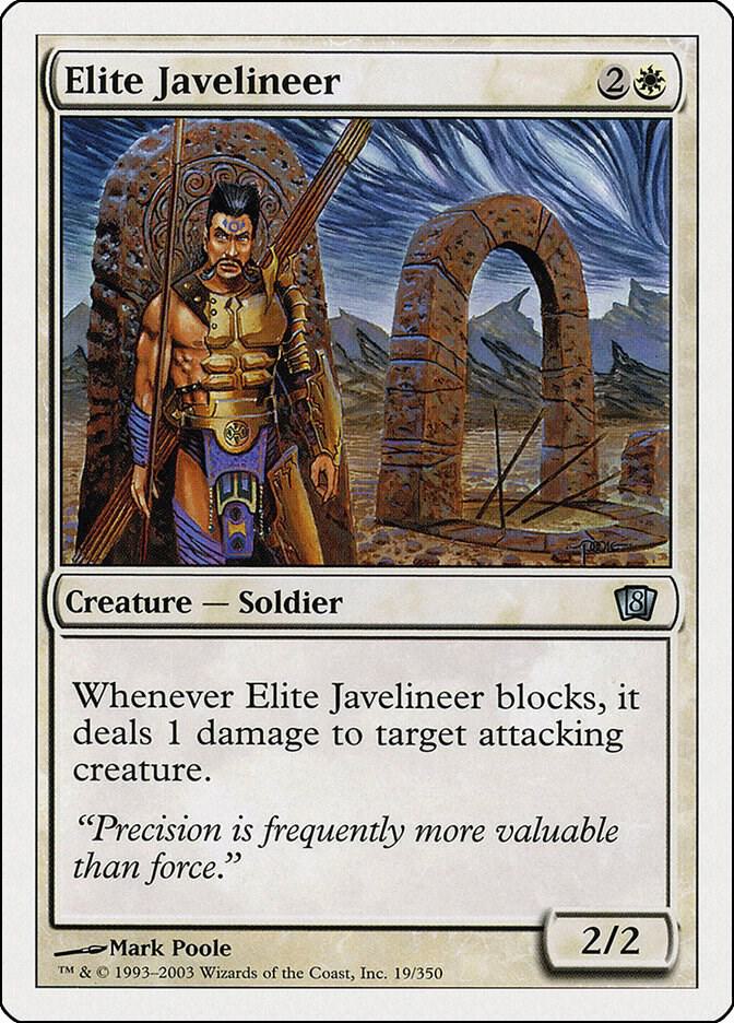 Elite Javelineer 19 card from 8th Edition