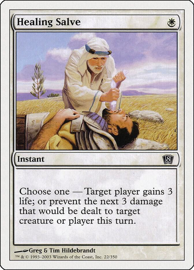 Healing Salve 22 card from 8th Edition