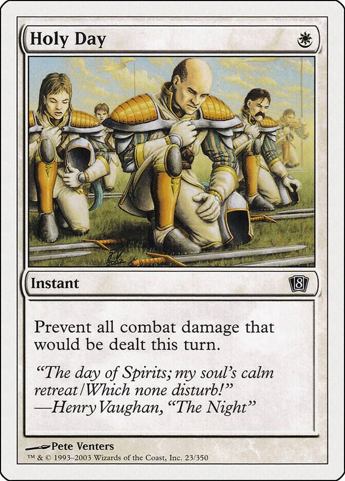 Holy Day 23 card from 8th Edition