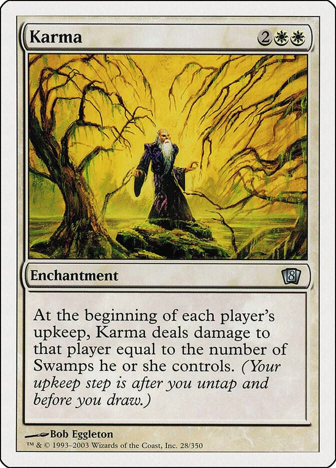 Karma 28 card from 8th Edition
