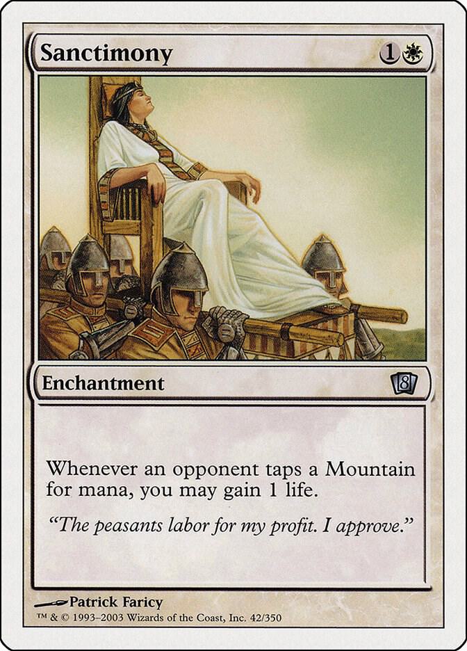 Sanctimony 42 card from 8th Edition