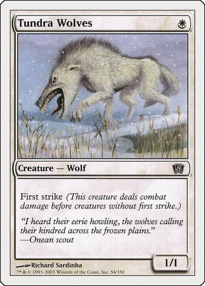 Tundra Wolves 54 card from 8th Edition