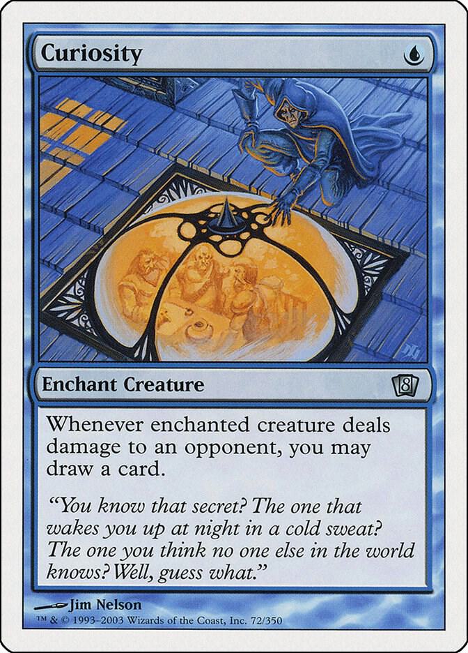 Curiosity 72 card from 8th Edition