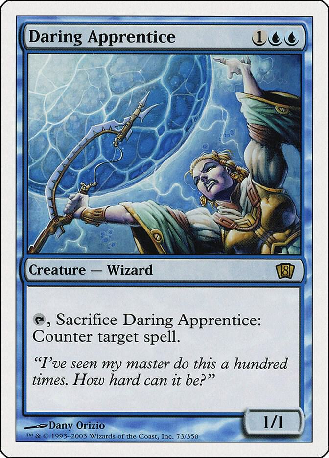 Daring Apprentice 73 card from 8th Edition