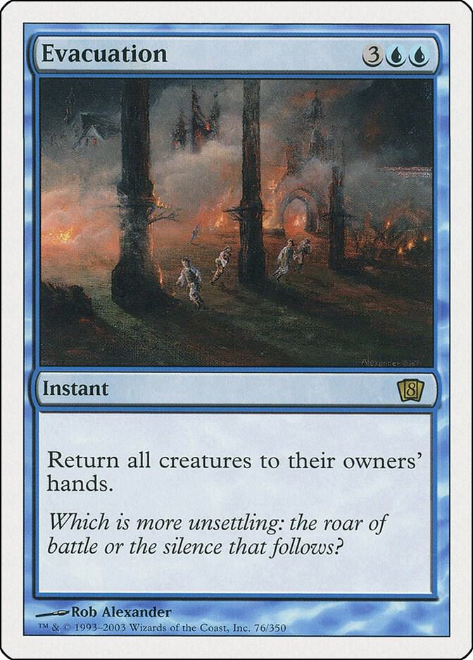 Evacuation 76 card from 8th Edition