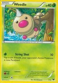Weedle - 1/12 001/012 card from McDonald's Promos 2014