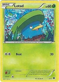 Lotad - 2/12 002/012 card from McDonald's Promos 2015